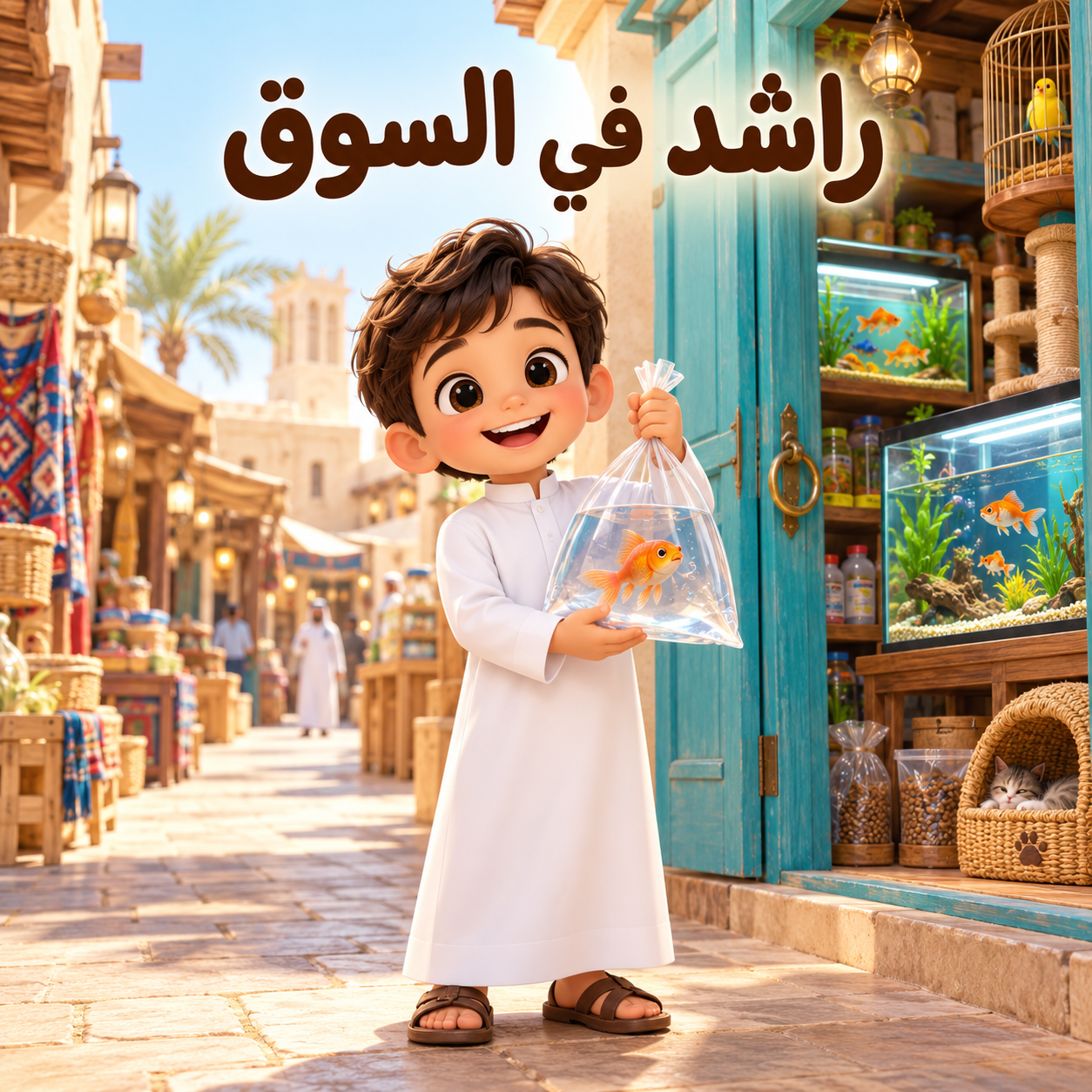 قصة راشد في السوق